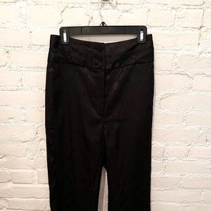 Rebecca Minkoff Silk Black Snake Trousers